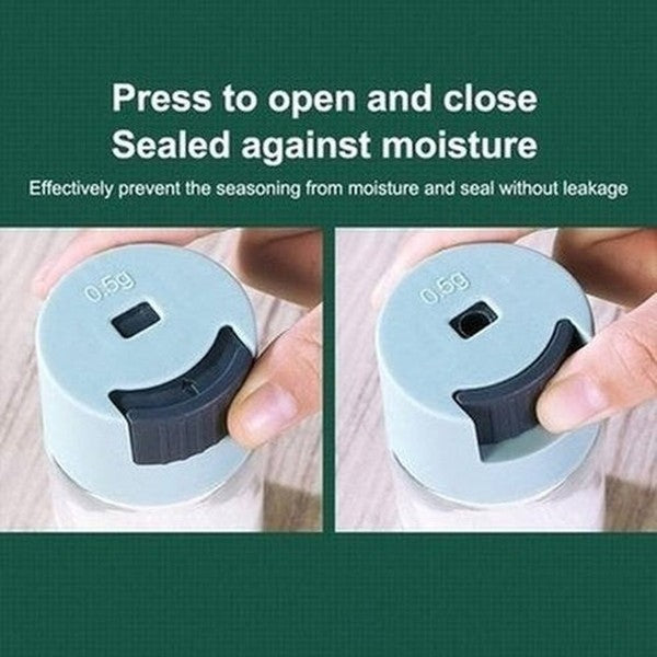 Glass Dispensing Seasoning Jar Spice Organizers Dust Proof Glass Dispensing Seasoning Jar · Dondepiso