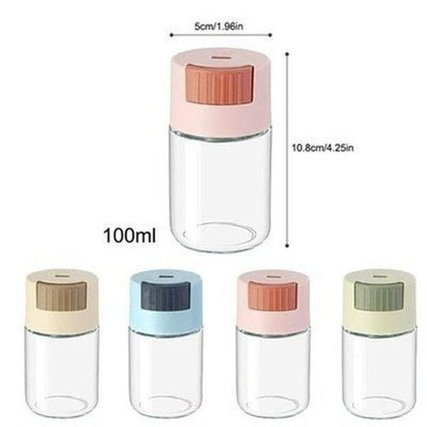 Glass Dispensing Seasoning Jar Spice Organizers Dust Proof Glass Dispensing Seasoning Jar · Dondepiso