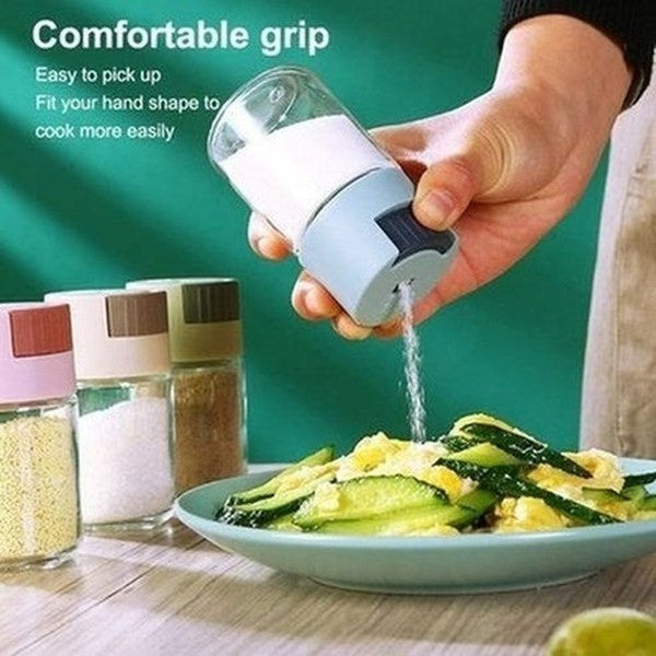 Glass Dispensing Seasoning Jar Spice Organizers Dust Proof Glass Dispensing Seasoning Jar · Dondepiso