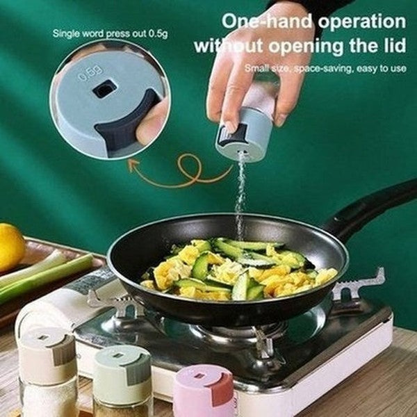 Glass Dispensing Seasoning Jar Spice Organizers Dust Proof Glass Dispensing Seasoning Jar · Dondepiso