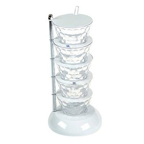 Vertical Seasoning Box Spice Organizers Clear / 5 Layers Rotatable multi-layer vertical seasoning box – Dondepiso