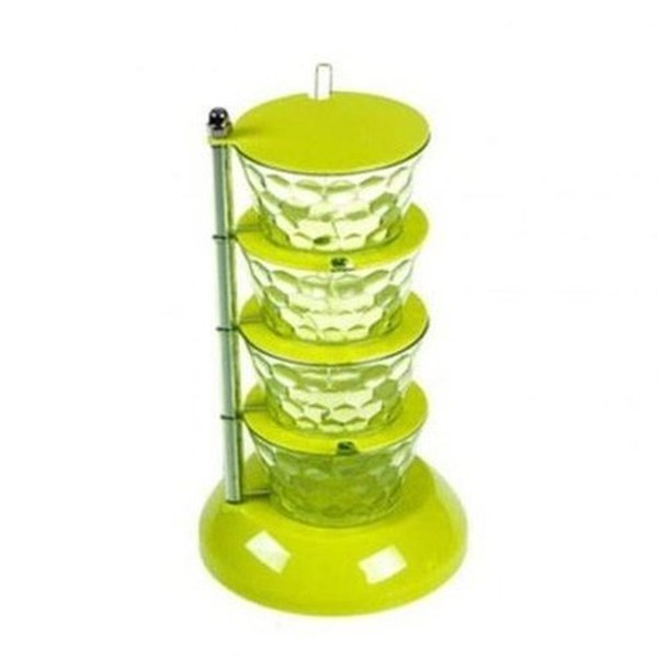 Vertical Seasoning Box Spice Organizers Green / 4 Layers Rotatable multi-layer vertical seasoning box – Dondepiso