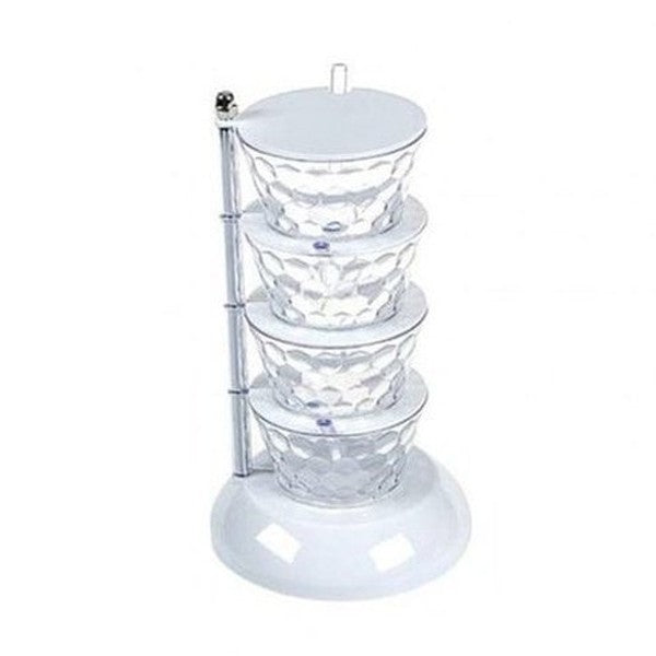 Vertical Seasoning Box Spice Organizers Clear / 4 Layers Rotatable multi-layer vertical seasoning box – Dondepiso