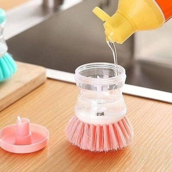 Automatic Soap Scourer Sponges & Scouring Pads Dish Scourer With Automatic Soap Dispenser · Dondepiso