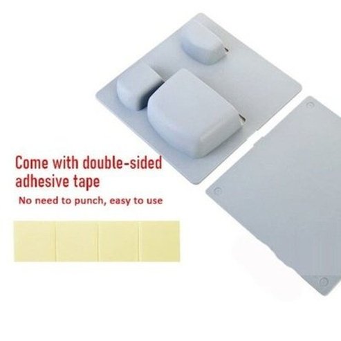 Plain Wall Shelving Storage Hooks & Racks Adhesive Plastic Plain Wall Organizer Shelving · Dondepiso