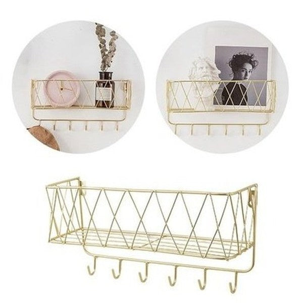Decor Storage Basket Storage Hooks & Racks Decor Hanging Storage Basket with Hooks · Dondepiso