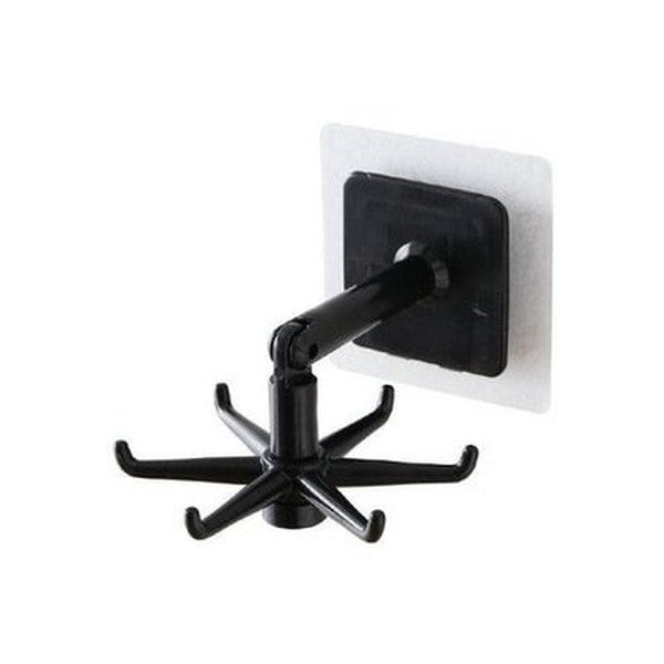 Swivel Hook Shelf Storage Hooks & Racks Black Multipurpose Hanging Swivel Hook Rack – Dondepiso