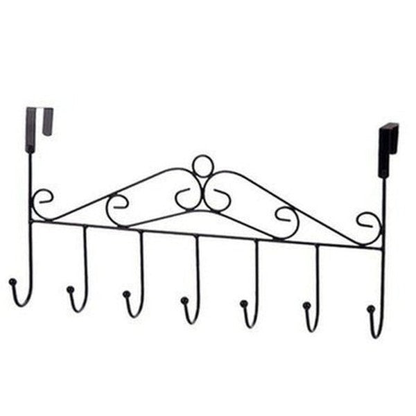 Over Door Rack Storage Hooks & Racks Black Over Door Hanging Storage Iron Rack · Dondepiso
