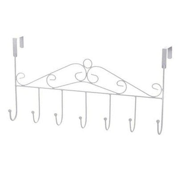 Over Door Rack Storage Hooks & Racks White Over Door Hanging Storage Iron Rack · Dondepiso