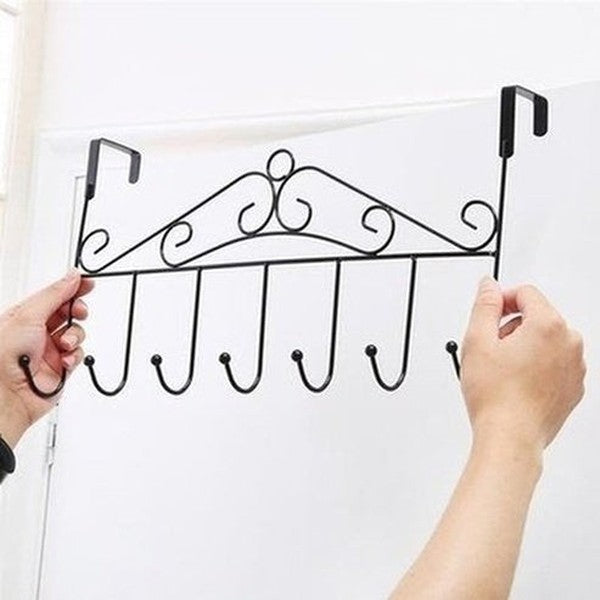 Over Door Rack Storage Hooks & Racks Over Door Hanging Storage Iron Rack · Dondepiso