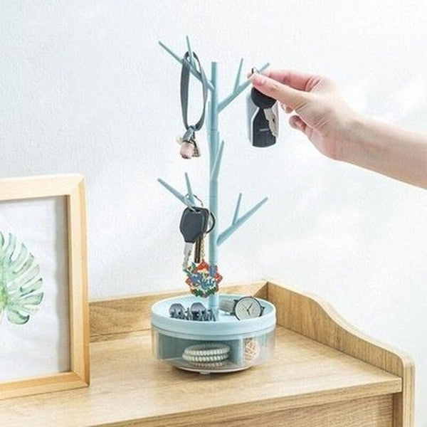 Jewelry Necklace Tree Rack Storage Hooks & Racks Rotatable Jewelry Necklace Storage Rack – Dondepiso