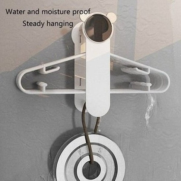 Hanger Storage Holder Storage Hooks & Racks Telescopic Clothes Hanger Storage Wall Rack · Dondepiso