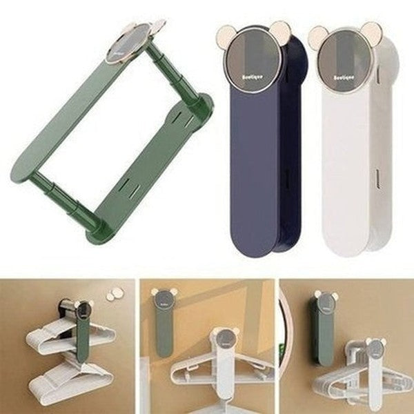Hanger Storage Holder Storage Hooks & Racks Telescopic Clothes Hanger Storage Wall Rack · Dondepiso