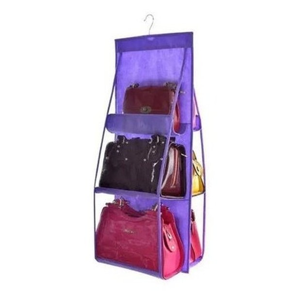 Hanging Storage Bag Storage & Organization KF0102 6 Pockets Hanging Storage Hanger Bag – Dondepiso