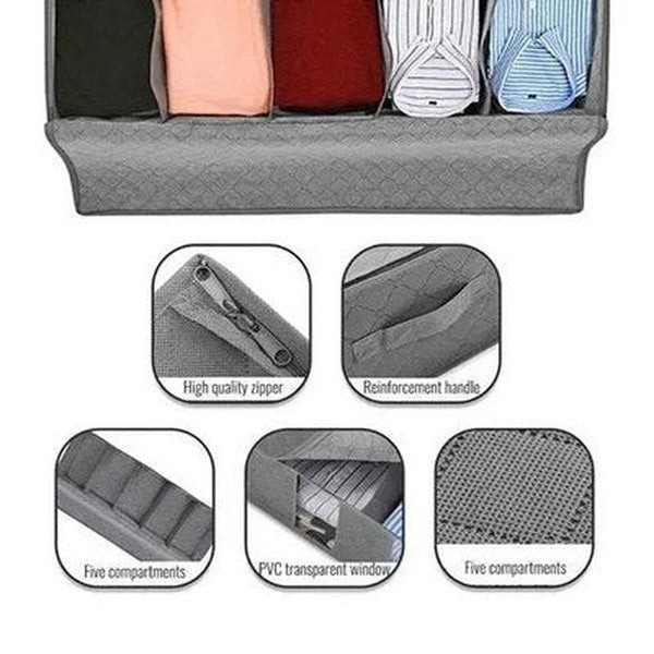 Bed Storage Bag Storage & Organization Non-woven Under Bed Storage Bag Quilt Blanket – Dondepiso