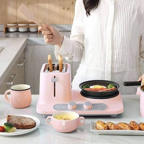 Multipurpose Breakfast Machine Toasters & Grills 3-in-1 multifunction toaster with frying pan – Dondepiso