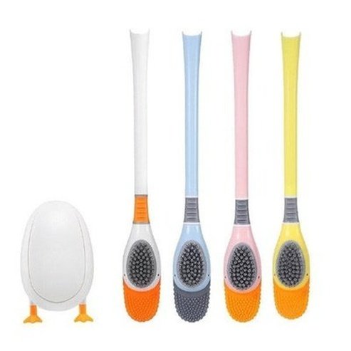 Cartoon Toilet Brush Toilet Brushes & Holders Cartoon Shape No Dead Corner Floating Toilet Brush – Dondepiso