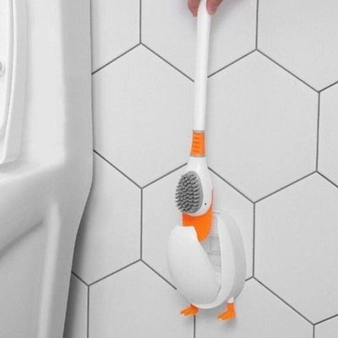 Cartoon Toilet Brush Toilet Brushes & Holders Cartoon Shape No Dead Corner Floating Toilet Brush – Dondepiso