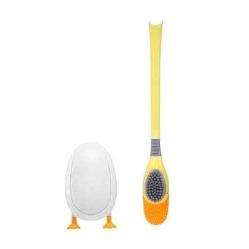 Cartoon Toilet Brush Toilet Brushes & Holders yellow / China Cartoon Shape No Dead Corner Floating Toilet Brush – Dondepiso