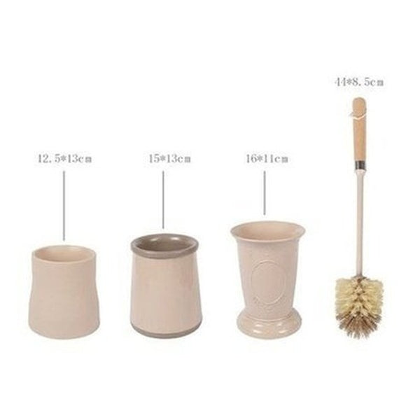 Nylon Toilet Brush Toilet Brushes & Holders Wooden Handle Nylon Head Toilet Cleaning Brush · Dondepiso
