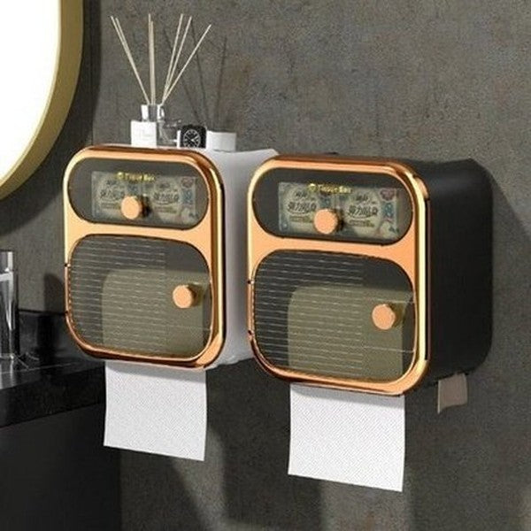 Hanging Toilet Paper Box Toilet Paper Holders Green Light luxury Hanging Toilet Paper Box · Dondepiso