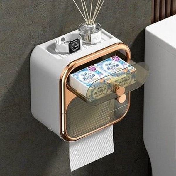 Hanging Toilet Paper Box Toilet Paper Holders Green Light luxury Hanging Toilet Paper Box · Dondepiso