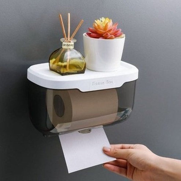 Wall Toilet Paper Holder Toilet Paper Holders Grey Wall Mount Toilet Roll Paper Holder - Dondepiso