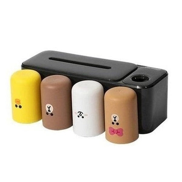 LINE FRIENDS Toothbrush Rack Toothbrush Holders Black LINE FRIENDS Cartoon Brown Sally Toothbrush Rack - Dondepiso