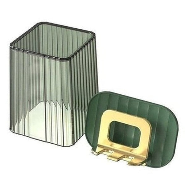 Clear Toothbrush Rack Toothbrush Holders Green Wall Mounted Clear Toothbrush Cup Rack · Dondepiso