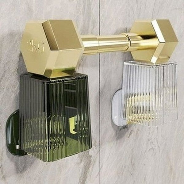 Clear Toothbrush Rack Toothbrush Holders Wall Mounted Clear Toothbrush Cup Rack · Dondepiso