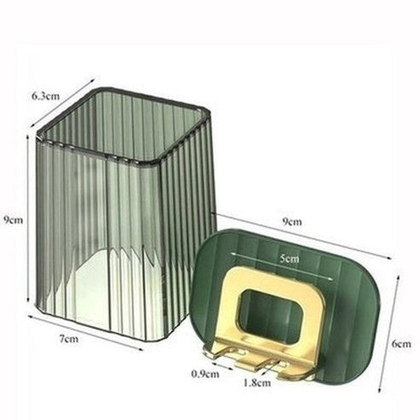 Clear Toothbrush Rack Toothbrush Holders Wall Mounted Clear Toothbrush Cup Rack · Dondepiso