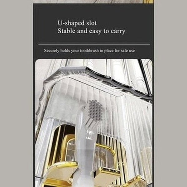 Clear Toothbrush Rack Toothbrush Holders Wall Mounted Clear Toothbrush Cup Rack · Dondepiso