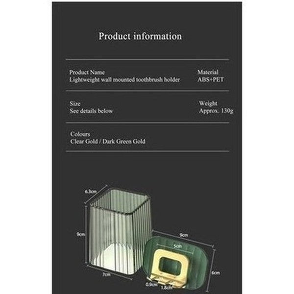 Clear Toothbrush Rack Toothbrush Holders Wall Mounted Clear Toothbrush Cup Rack · Dondepiso