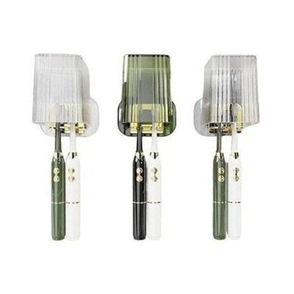 Clear Toothbrush Rack Toothbrush Holders Wall Mounted Clear Toothbrush Cup Rack · Dondepiso