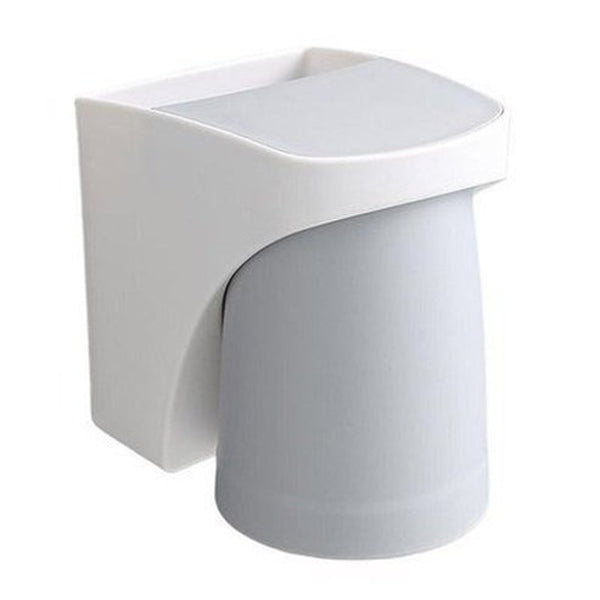 Wall Mounted Rinse Cup Rack Toothbrush Holders grey Wall Mounted Rinse Tumbler and Toothbrush Holder · Dondepiso