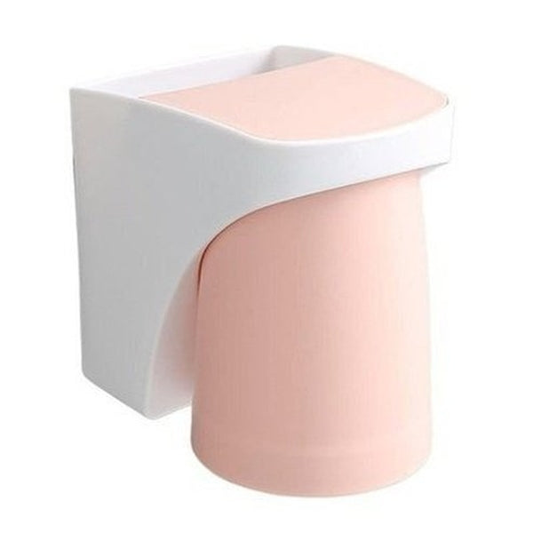 Wall Mounted Rinse Cup Rack Toothbrush Holders Pink Wall Mounted Rinse Tumbler and Toothbrush Holder · Dondepiso