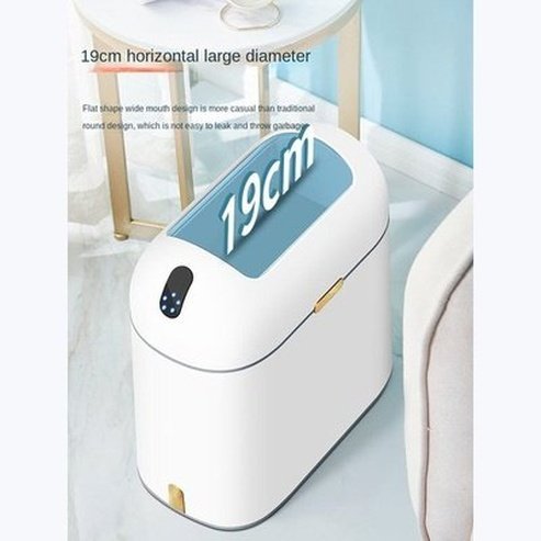 Touchless Trash Can Trash Cans & Wastebaskets White Touchless Bathroom Trash Can With Lid · Dondepiso