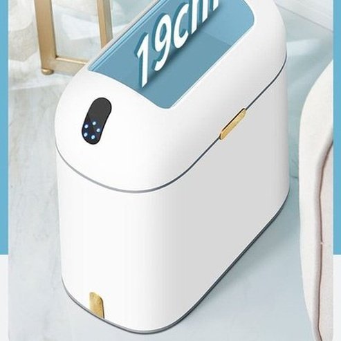 Touchless Trash Can Trash Cans & Wastebaskets White Touchless Bathroom Trash Can With Lid · Dondepiso