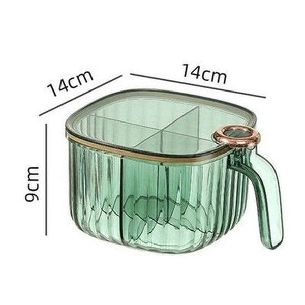 Transparent Plastic Condiment Container With Lid. Spices Storage Box With Spoon. Plastic Clear Condiment Storage Box. Tools & Utensils. Kitchen Organizers: Spice Organizers.