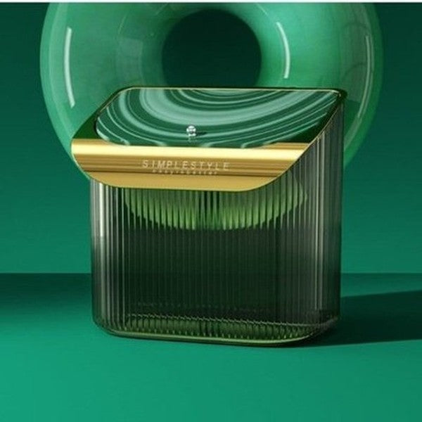 Clear Trash Can Trash Cans & Wastebaskets Green Clear Wall-Mounted Toilet Trash Can with Lid · Dondepiso