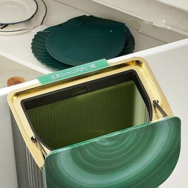 Clear Trash Can Trash Cans & Wastebaskets Green Clear Wall-Mounted Toilet Trash Can with Lid · Dondepiso