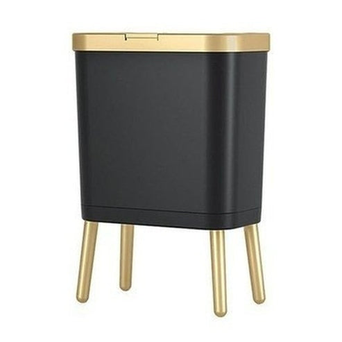Decor Trash Can Trash Cans & Wastebaskets Black Large Capacity Decorative Trash Can · Dondepiso