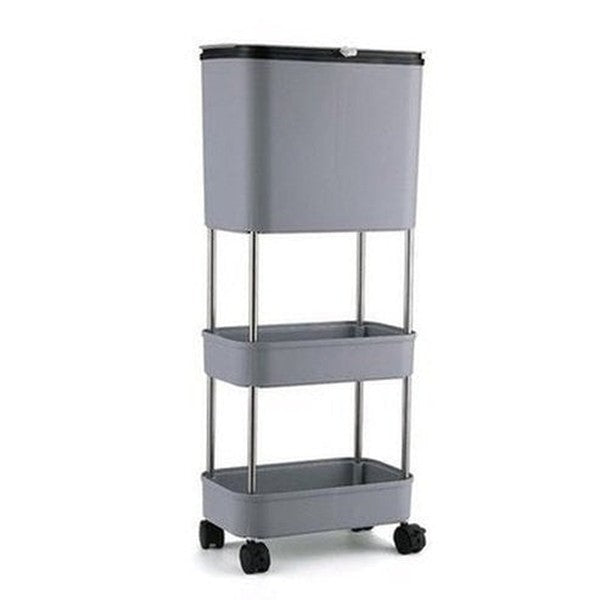 Multi-layer Dustbin Trash Cans & Wastebaskets 3-tier grey Multi-layer Recycling Dustbin – Dondepiso