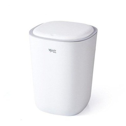 Mini Trash Can Trash Cans & Wastebaskets Light Gray / L Small trash can with pop-up lid – Dondepiso