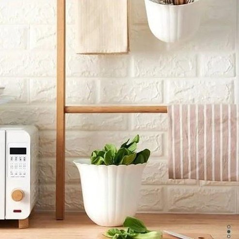 Flower Trash Can Trash Cans & Wastebaskets Wall-Mounted Plastic Flower Trash Can – Dondepiso