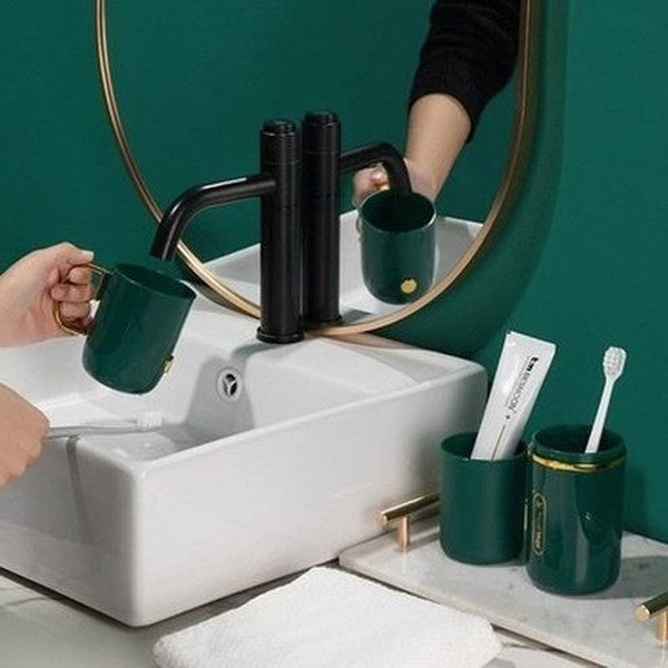 Travel Toothbrush Case Toothbrush Holders Dark Green Travel Rinse Cup Case for Toothbrushes · Dondepiso