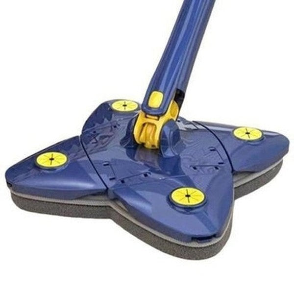 Triangle 360 Cleaning Mop Mops Blue Rotating Triangle Cleaning Mop for Tiles And Walls · Dondepiso