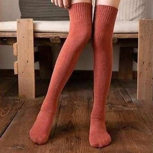 Winter Girls High Socks Underwear & Socks Winter Girls Anti-Fading Thick Thigh High Socks – Dondepiso