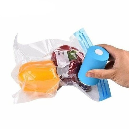 Mini Vacuum Sealer Vacuum Sealers Blue USB Mini Vacuum Sealer Air Pump – Dondepiso