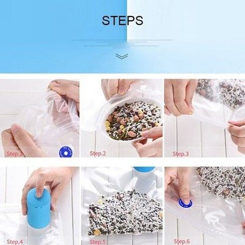 Mini Vacuum Sealer Vacuum Sealers Blue USB Mini Vacuum Sealer Air Pump – Dondepiso